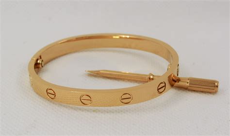 replica gold cartier love bracelet|cartier love bracelet duplicate.